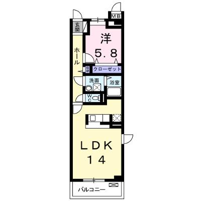 プリムローズ 201【管理NO：1-017906801-02010】 ★家具家電は申し込み後に搬入しますの物件画像
