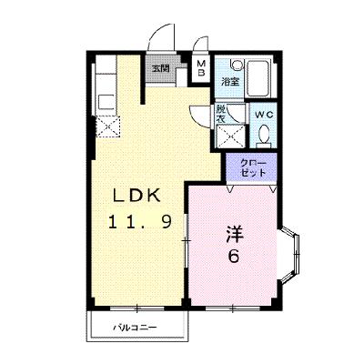 エルサティⅠ 101【管理NO：1-002740802-01010】 ★家具家電は申し込み後に搬入します★の物件画像