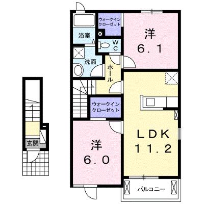コート・アコール　Ｃ 202【管理NO：1-020940603-02020】 2026年07月中旬入居可能の物件画像