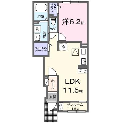 カーサ　シェル 102【管理NO：1-027597302-01020】 2026年08月中旬入居可能の物件画像