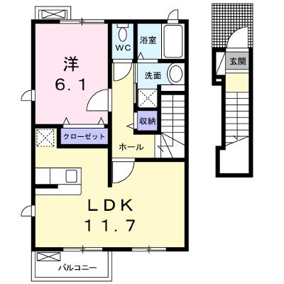 アルワクトＣ 205【管理NO：1-018953001-02040】の物件画像