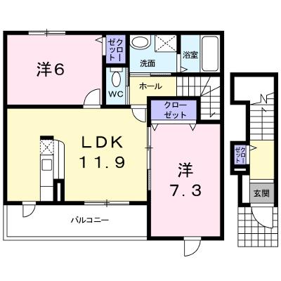 ペルル　Ⅴ 203【管理NO：1-014220201-02030】の物件画像