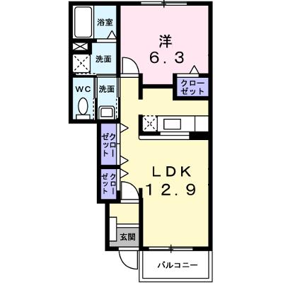 エレヴァ―トピアＤ 102【管理NO：1-015461902-01020】 ★家具家電は申し込み後に搬入します★ ★2026年08月中旬入居可能★の物件画像