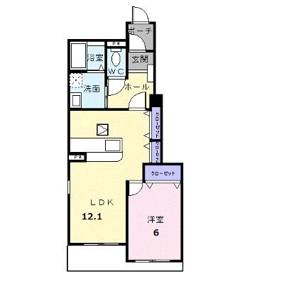 アユム・Ａ 102【管理NO：1-013768401-01020】 ★家具家電は申し込み後に搬入します★の物件画像