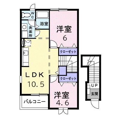 サンクレストⅡ 201【管理NO：1-012404501-02010】 ★家具家電は申し込み後に搬入しますの物件画像