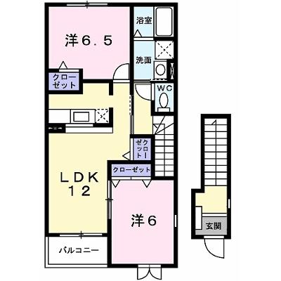 ミルトＡ　（ｍｉｌｄ） 203【管理NO：1-014783701-02030】 ★家具家電は申し込み後に搬入します★の物件画像