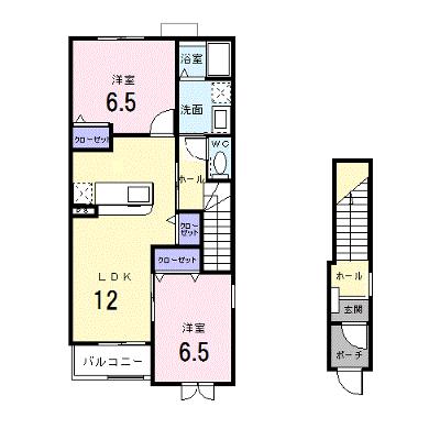 ラフレシールＢ 203【管理NO：1-013836502-02030】 ★家具家電は申し込み後に搬入します★の物件画像