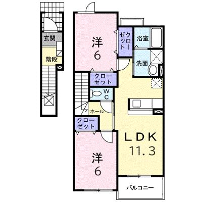 アルシオネ・クレメント 202【管理NO：1-013426101-02020】 ★家具家電は申し込み後に搬入します★の物件画像