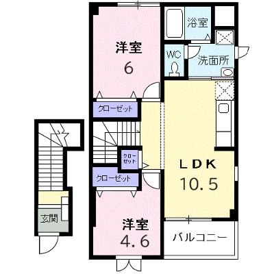 コンステラシオン 204【管理NO：1-012408001-02040】 ★家具家電は申し込み後に搬入しますの物件画像