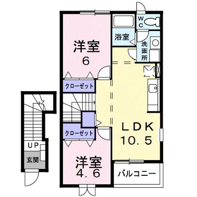 サンクレストⅡ 203【管理NO：1-012404501-02030】 ★家具家電は申し込み後に搬入しますの物件画像