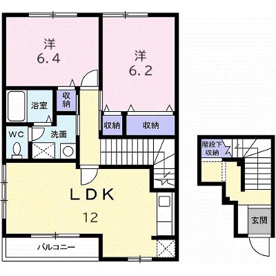 エテルネルＡ 201【管理NO：1-012403601-02010】 ★家具家電は申し込み後に搬入します★の物件画像