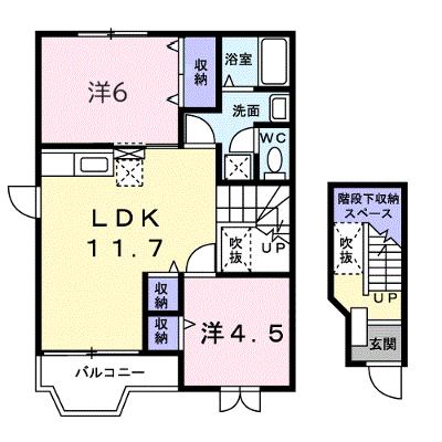 コーポ石川　Ｄ 201【管理NO：1-010873304-02010】 ★家具家電は申し込み後に搬入します 2026年07月下旬入居可能の物件画像