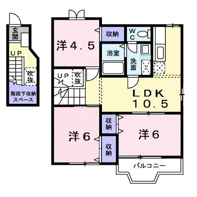 スマイルビーム 201【管理NO：1-009562401-02010】 ★家具家電は申し込み後に搬入します 2026年07月下旬入居可能の物件画像