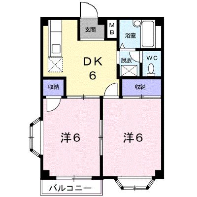 ユリカハイツ　Ⅲ 206【管理NO：1-003280902-02060】 ★家具家電は申し込み後に搬入します★の物件画像