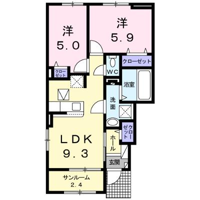 ブリーズ　Ｒ 101【管理NO：1-024555401-01010】 ★家具家電は申し込み後に搬入しますの物件画像