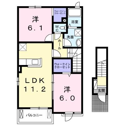 フラン・シェーネ 201【管理NO：1-018677301-02010】 ★家具家電は申し込み後に搬入しますの物件画像