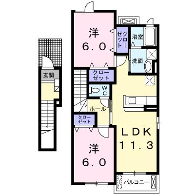 シイナハイツⅡ 201【管理NO：1-014057901-02010】 ★家具家電は申し込み後に搬入します★ ★2026年09月下旬入居可能★の物件画像