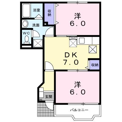 コンチェルト　Ｂ 102【管理NO：1-011647102-01020】 ★家具家電は申し込み後に搬入しますの物件画像