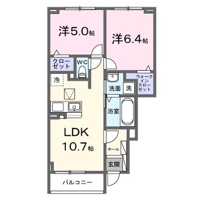 グランデ・ヴェリタ 102【管理NO：1-028695101-01020】 ★家具家電は申し込み後に搬入します★ ★2026年09月上旬入居可能★の物件画像