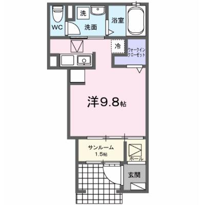サツキＡ 103【管理NO：1-028243601-01030】 ★家具家電は申し込み後に搬入します★の物件画像
