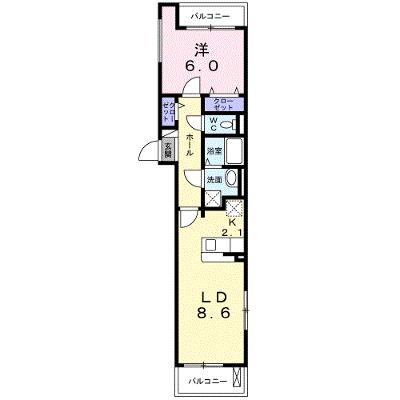 ブラン・フレール 201【管理NO：1-018556601-02010】 ★家具家電は申し込み後に搬入します★の物件画像