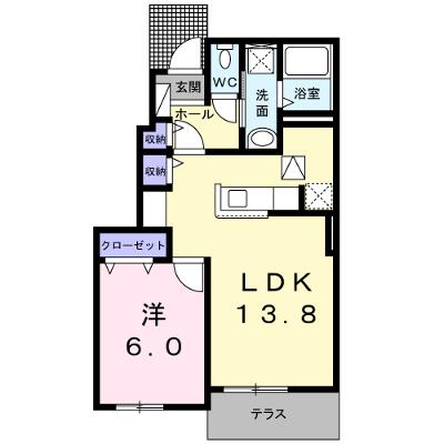 フランメゾン　Ａ 102【管理NO：1-018455601-01020】 ★家具家電は申し込み後に搬入します★の物件画像