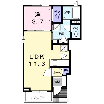 ヴィヴィッド・アヴェニ－ルⅡ 101【管理NO：1-017740901-01010】 ★家具家電は申し込み後に搬入しますの物件画像