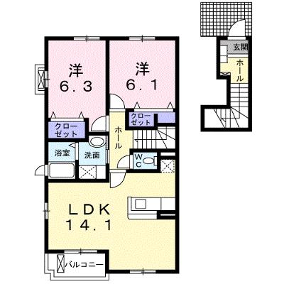 ジュピター 201【管理NO：1-014399001-02010】 ★家具家電は申し込み後に搬入しますの物件画像
