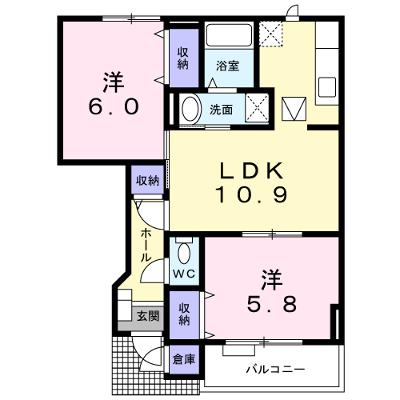 プリムヴェール　Ａ 102【管理NO：1-011866401-01020】 ★家具家電は申し込み後に搬入します★ ★2026年08月中旬入居可能★の物件画像