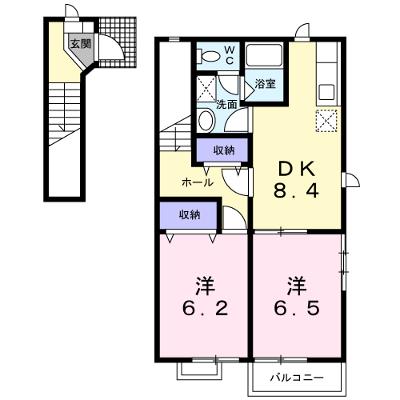 シンフォニーＢ 201【管理NO：1-010051302-02010】 ★家具家電は申し込み後に搬入しますの物件画像