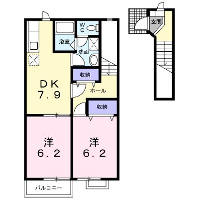 カーサエテルノＡ 202【管理NO：1-010013301-02020】 ★家具家電は申し込み後に搬入します★ ★2026年11月上旬入居可能★の物件画像