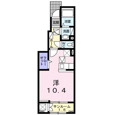 フローラアヴニュ　Ａ 102【管理NO：1-024934101-01020】 2026年08月上旬入居可能の物件画像