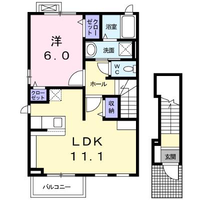 エンブレム・Ｉ 201【管理NO：1-020954601-02010】 ★家具家電は申し込み後に搬入します★の物件画像