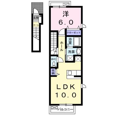 デイジーヒルズⅡ 201【管理NO：1-012882001-02010】 2026年07月中旬入居可能の物件画像