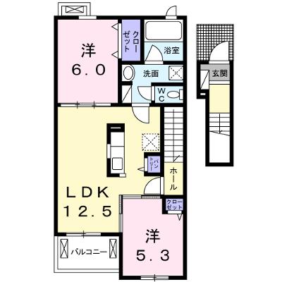 カーサ・ドマーニＢ 202【管理NO：1-022133302-02020】 ★家具家電は申し込み後に搬入します★の物件画像