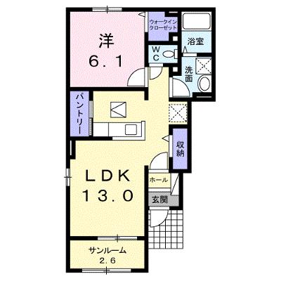 コレットＢ 101【管理NO：1-021714502-01010】 ★家具家電は申し込み後に搬入しますの物件画像