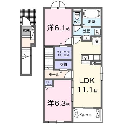 フォレスタ・ブレッツァ 201【管理NO：1-028438401-02010】 ★家具家電は申し込み後に搬入します 2026年09月上旬入居可能の物件画像