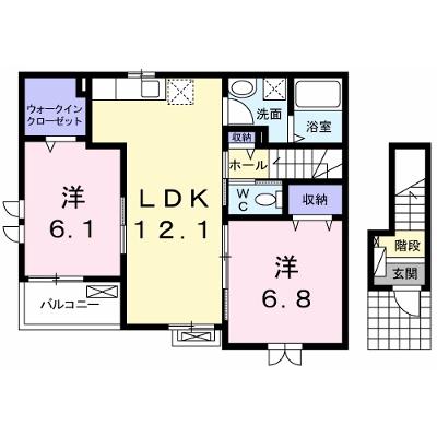 Ｋ’ｓ　Ｆｌａｔ 201【管理NO：1-017789601-02010】 ★家具家電は申し込み後に搬入しますの物件画像