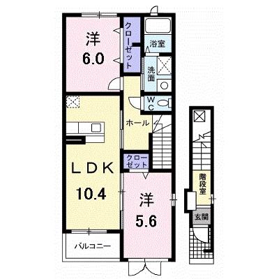 リアンフルール 205【管理NO：1-015618301-02050】 ★家具家電は申し込み後に搬入します 2026年07月下旬入居可能の物件画像