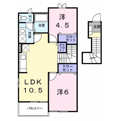 プリムローズＢ 204【管理NO：1-012150902-02040】 ★家具家電は申し込み後に搬入しますの物件画像