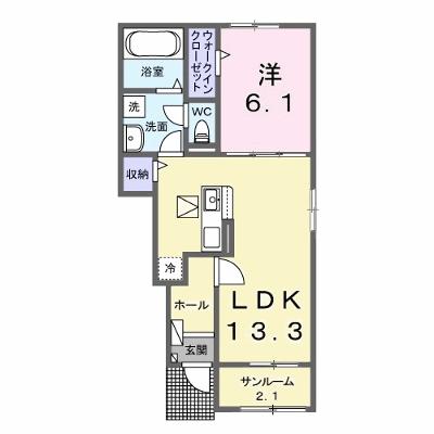 ハーモニー　カーサ 102【管理NO：1-027438501-01020】 ★家具家電は申し込み後に搬入します★の物件画像