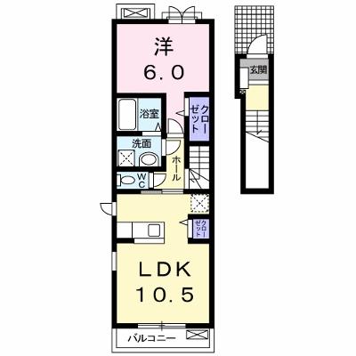 ピーチハッピネス 205【管理NO：1-018620201-02050】 ★家具家電は申し込み後に搬入します★の物件画像