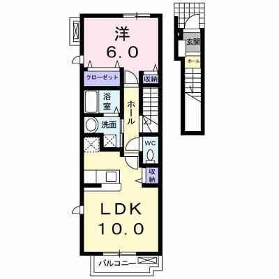 アルバ　３ 203【管理NO：1-016468601-02030】 ★家具家電は申し込み後に搬入します 2026年07月中旬入居可能の物件画像