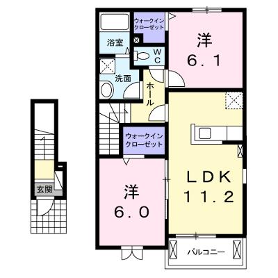 テ・ルサーマＢ 203【管理NO：1-019662202-02030】 ★家具家電は申し込み後に搬入しますの物件画像