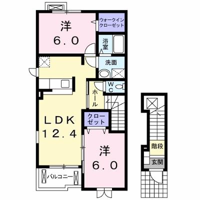 アルデンヌＣ 201【管理NO：1-015593403-02010】 ★家具家電は申し込み後に搬入しますの物件画像