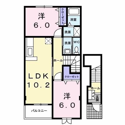 セレストブルー 202【管理NO：1-012794801-02020】 ★家具家電は申し込み後に搬入しますの物件画像
