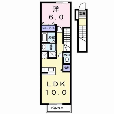エトワールＢ 202【管理NO：1-011588702-02020】 ★家具家電は申し込み後に搬入しますの物件画像