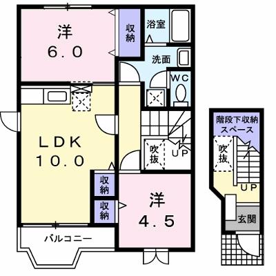 メゾンカネジョウ 201【管理NO：1-010014901-02010】 ★家具家電は申し込み後に搬入しますの物件画像
