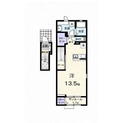 フェリーチェ’２５ 201【管理NO：1-027581301-02010】 ★家具家電は申し込み後に搬入します★の物件画像