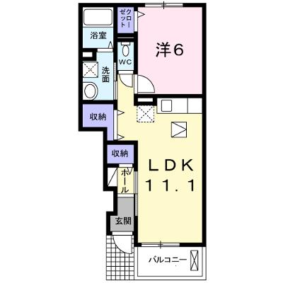 セレノ 102【管理NO：1-017347301-01020】 ★家具家電は申し込み後に搬入します★の物件画像